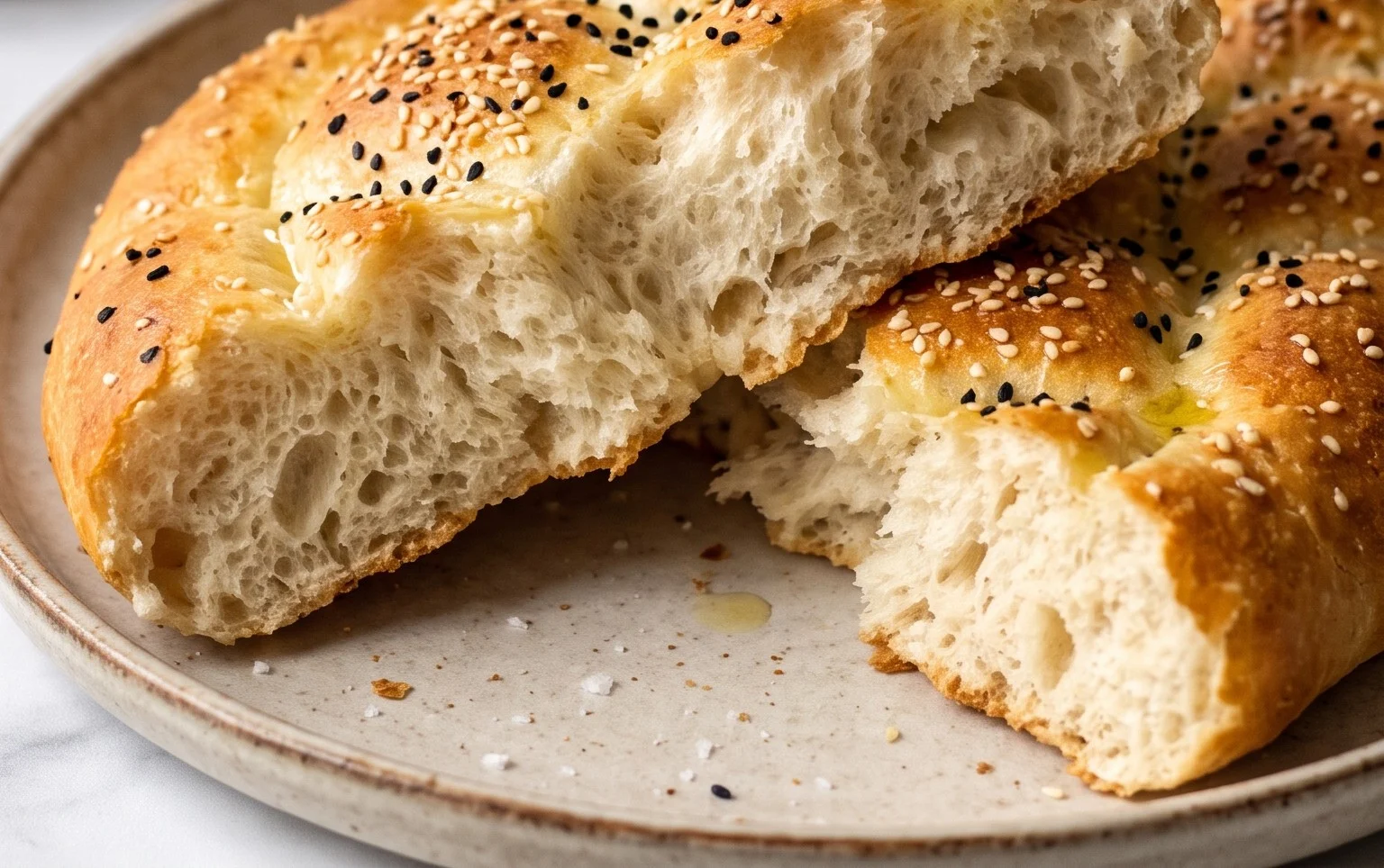 Fluffy Turkish Bread (Pide Bread)
